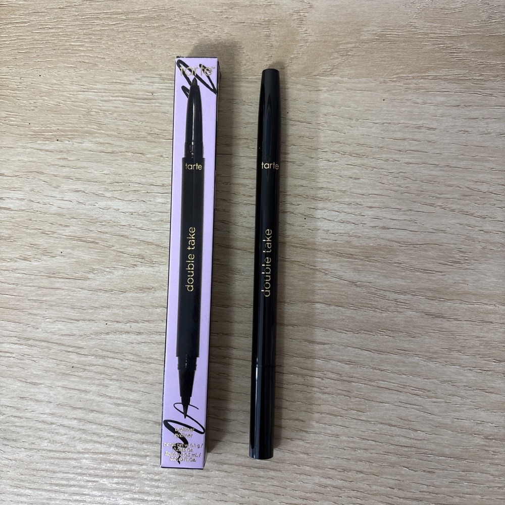 Tarte Double Take Eyeliner Liquid And Gel Eyeliner Full Size‎ Black